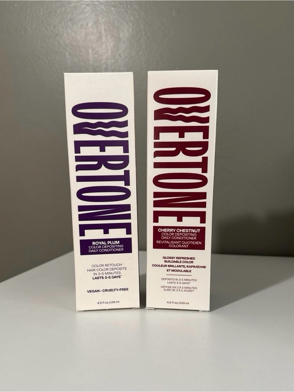 SOLD❣️Overtone Color Depositing Conditioner Royal Plum & Cherry Chestnut